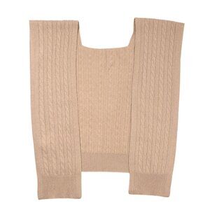 Elle & Riley Cashmere Cable Sweater Scarf in Camel